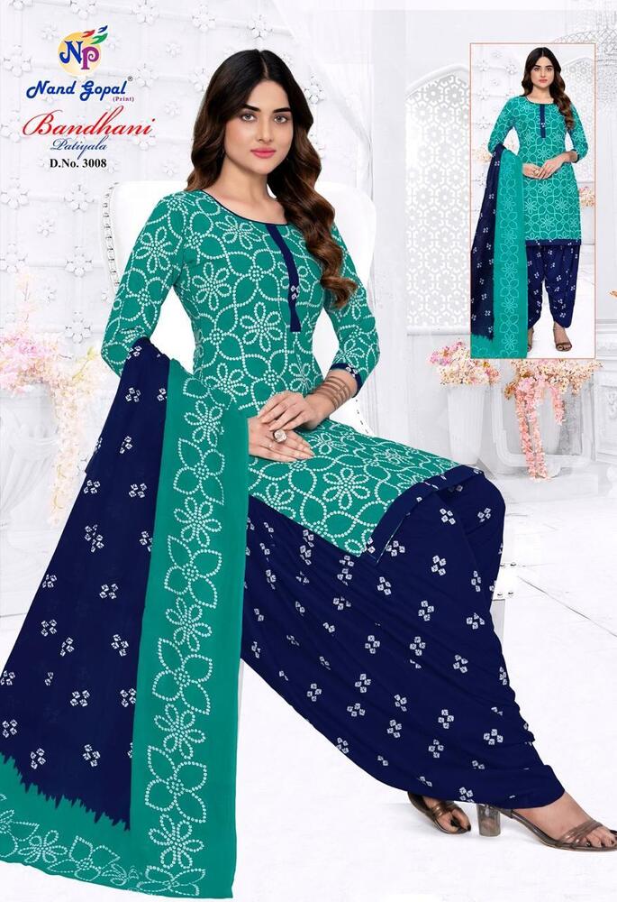 Ng Bandhani Patiyala Vol-3  Dress material