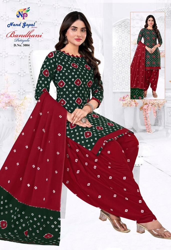 Ng Bandhani Patiyala Vol-3  Dress material