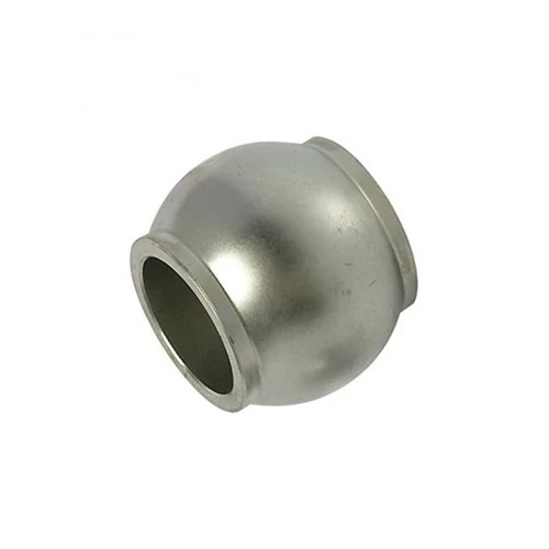 Tractor Ball With Double Bore - Color: Silver