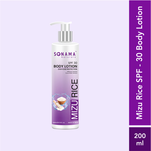 Mizu Rice SPF-30 बॉडी लोशन
