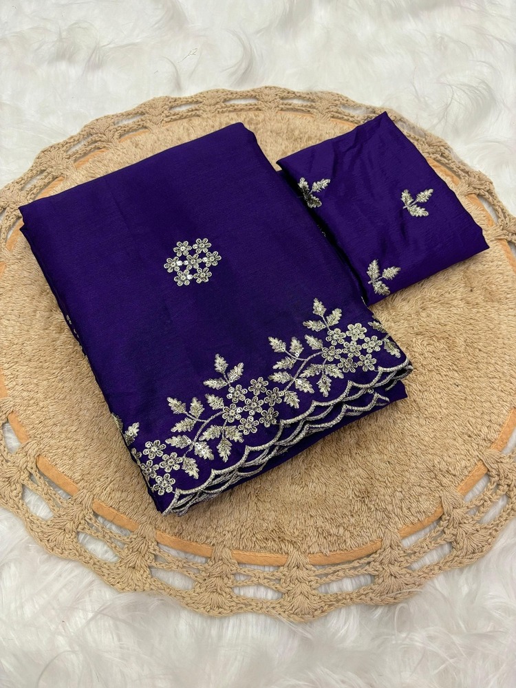 Chinnon Saree - Bust Size: 44 Inch (In)