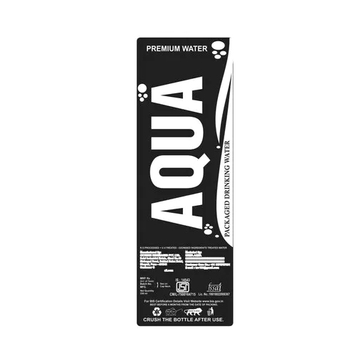 Square Water Bottle Label Sticker