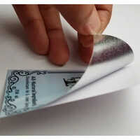 Silver Polyester Label Sticker - Color: Multi Colour