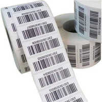 Thermal Barcode Sticker - Color: White
