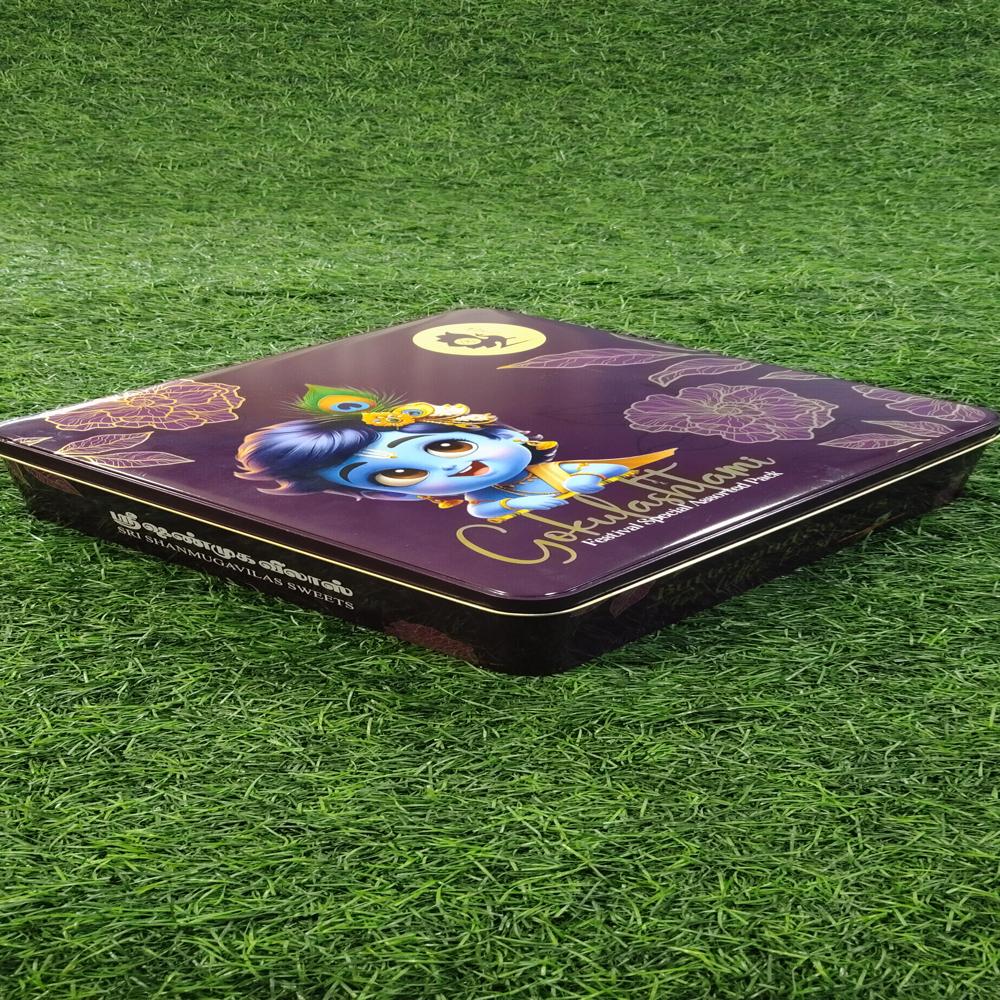 Janamashtami printed tins