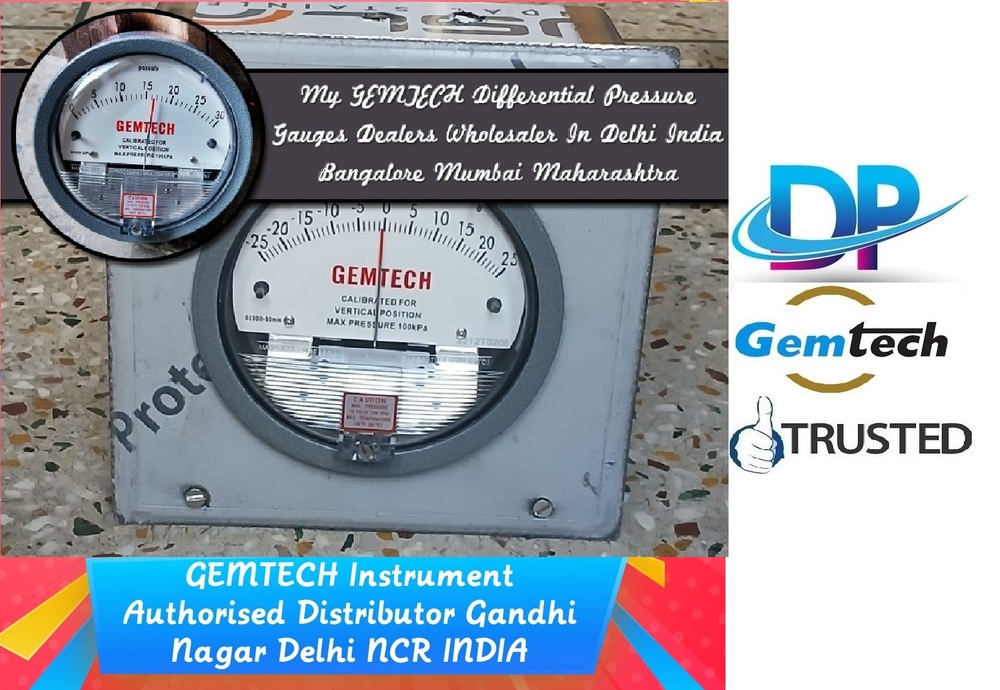 [Popular Brands Across India] - GEMTECH Differential Pressure Gauge wholesale in Chennai