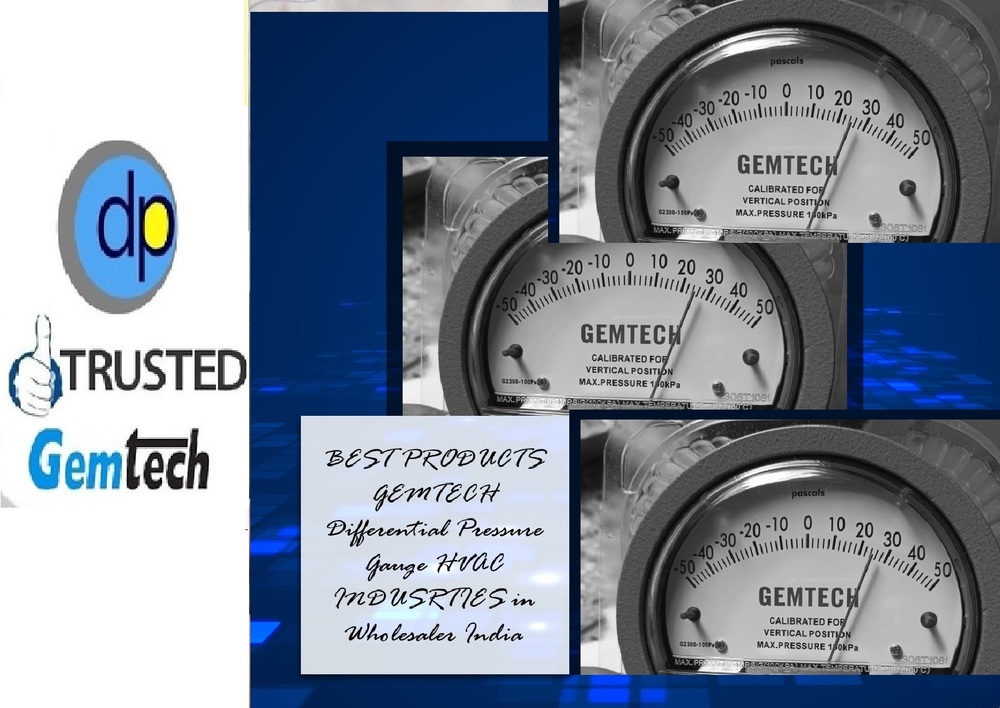 [Popular Brands Across India] - GEMTECH Differential Pressure Gauge wholesale in Chennai