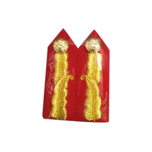 Army Collar Badge - Color: Red