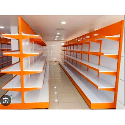 Center Display Rack - Color: Orange & Whte