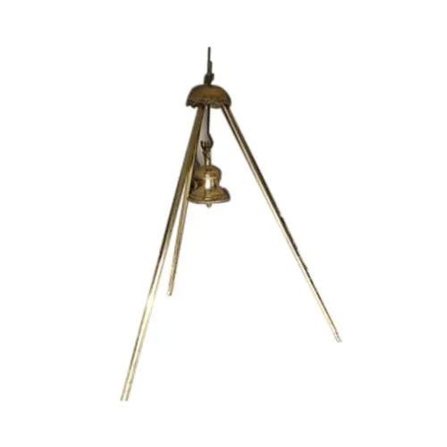 Brass Bell With Stand - Color: Golden