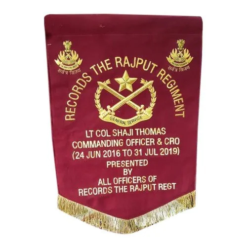 Hanging Army Banner - Color: Red