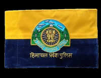 Embroidered Police Flags - Shape: Rectangle