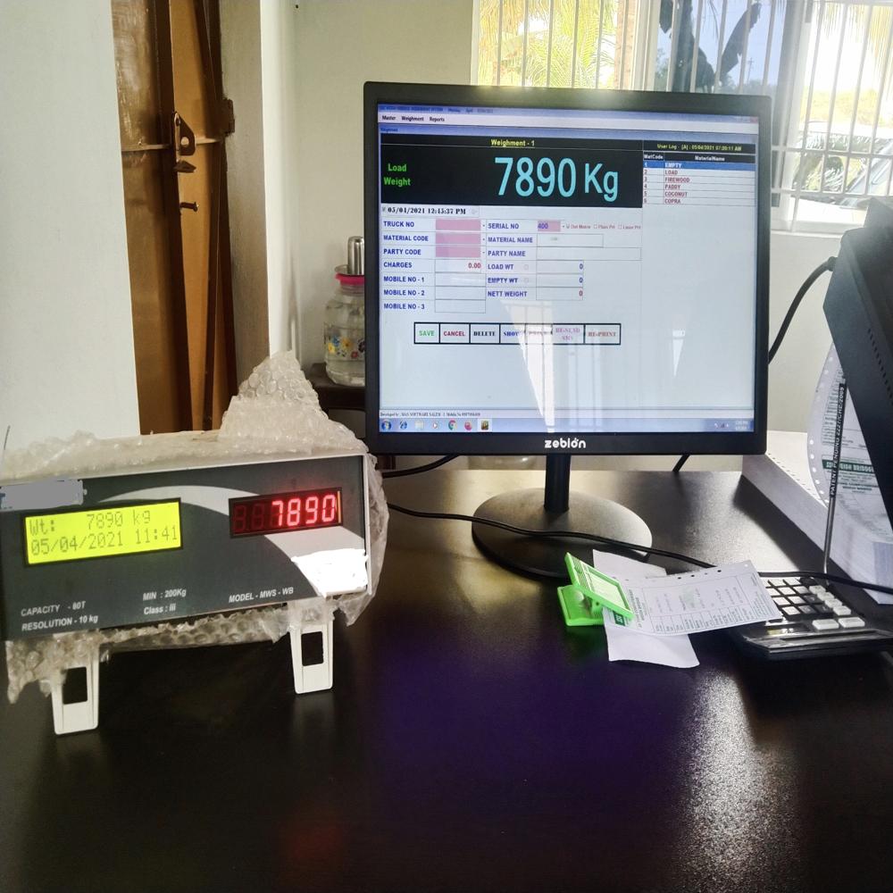 Weighing Indicator - Color: Blue