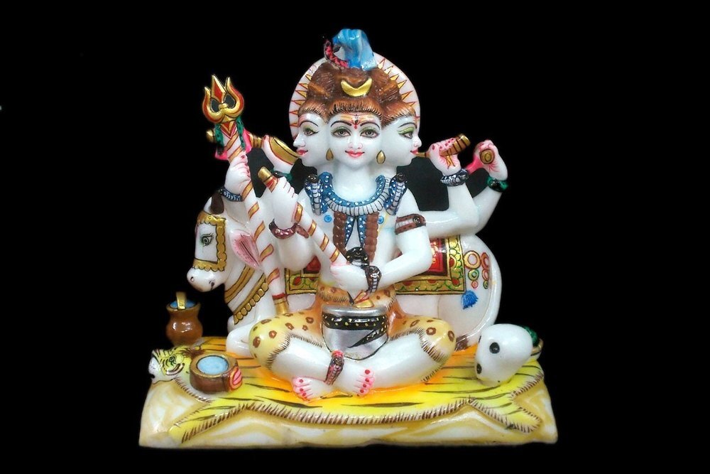 White Marble Shiv Statue - Design Type: Requirement Based