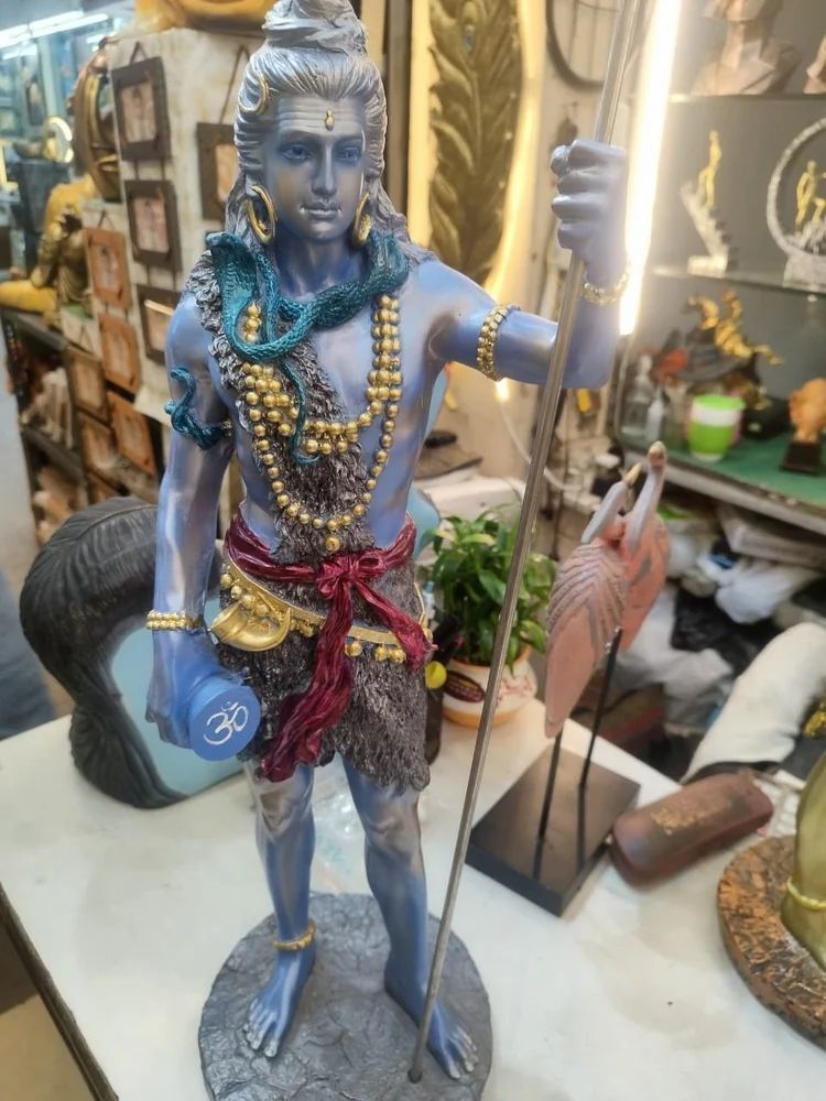 Golden Marble Shiv Statue - Color: Requirement Based