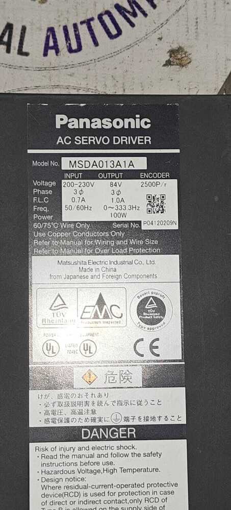 PANASONIC MSDA013A1A