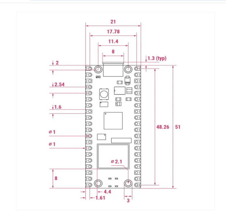 Raspberry Pi Pico 2 W with 2.4GHz 802.11n Wireless LAN