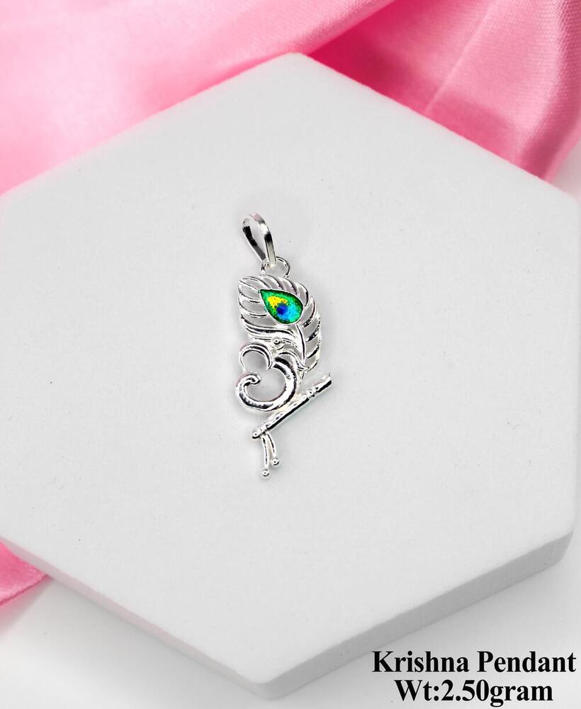 92.5 Silver Krishna Pendant
