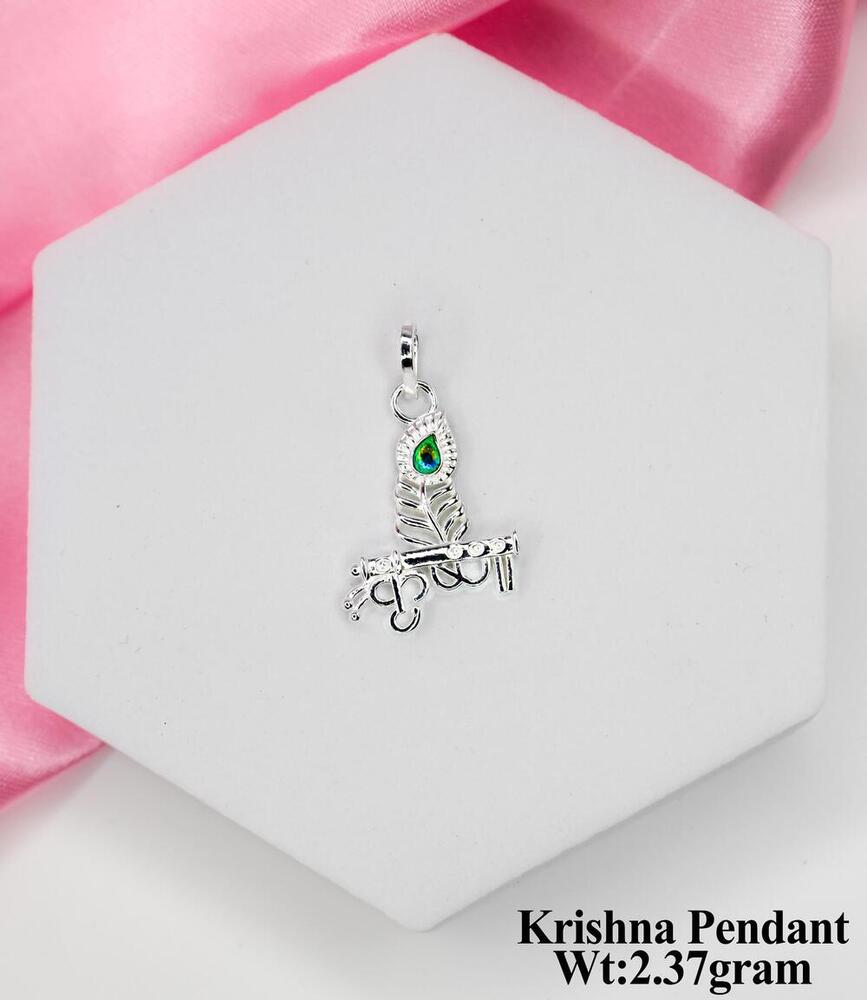 92.5 Silver Krishna Pendant