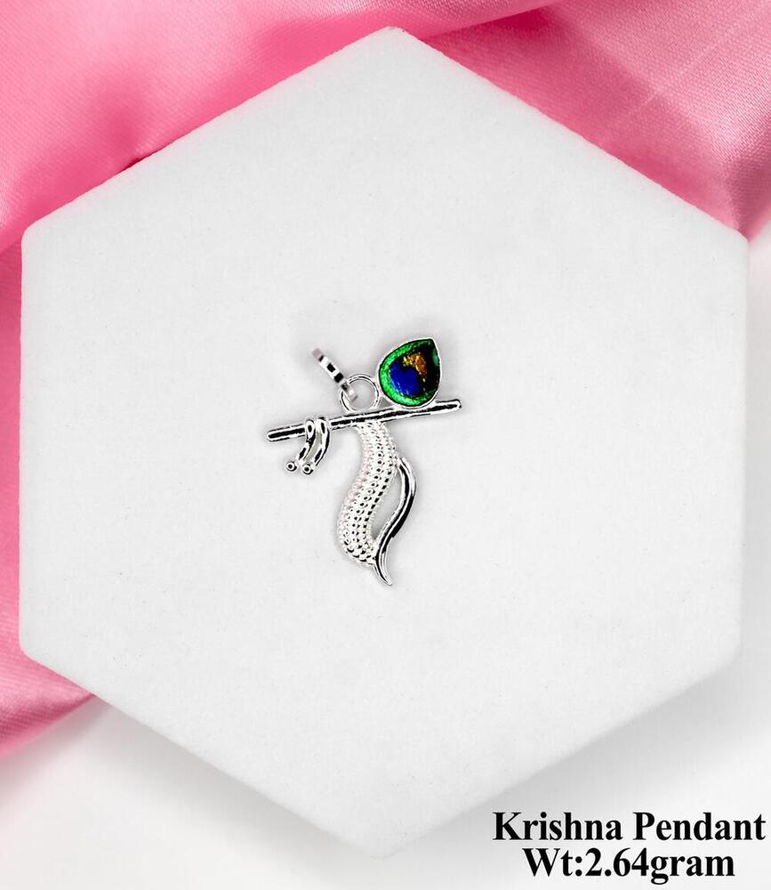 92.5 Silver Krishna Pendant