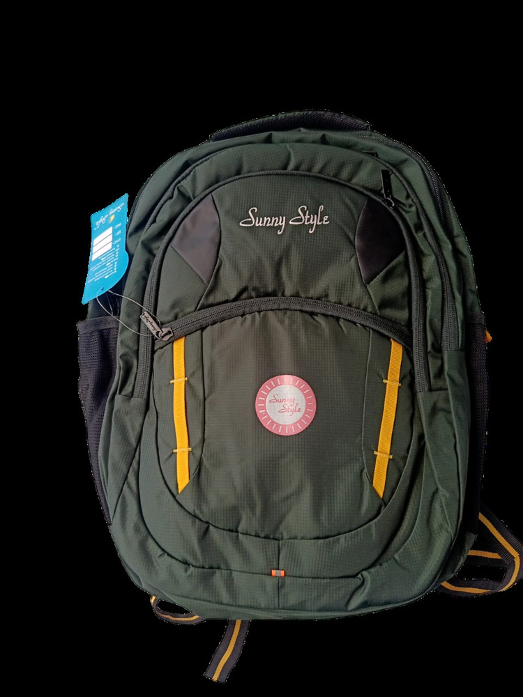Black Backpack Bag - Design: Plain