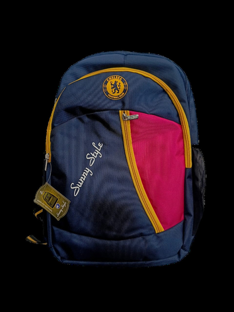 Dual Color Backpack Bag - Color: Blue