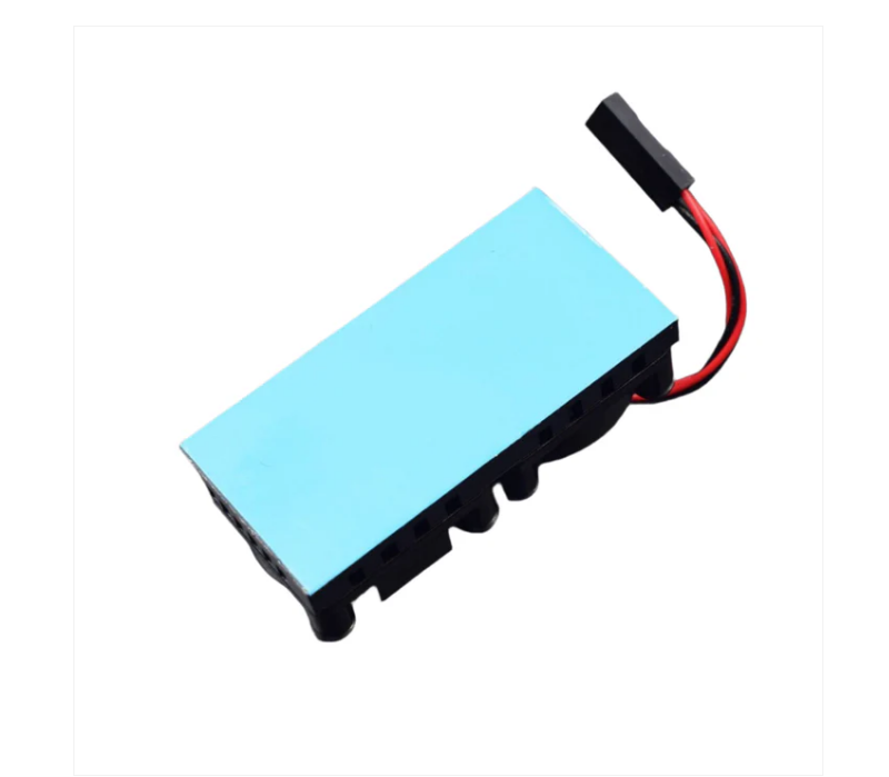 Raspberry Pi 4 Dual Fan Pi 4 Dual Fan Heatsink Cooling - Color: Black