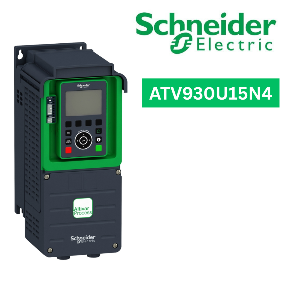 ATV930U15N4-Variable Speed Drive, Altivar Process ATV900, ATV930, 1.5kW, 400 to 480V, with braking unit, IP21