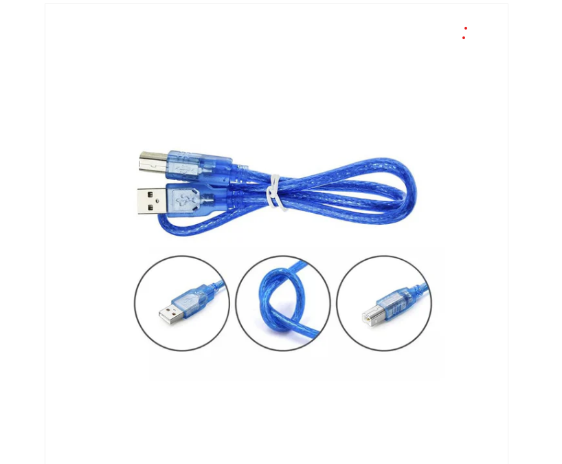 Usb Type A-B Cable For Arduino Uno/Mega - 30Cm - - Color: Blue