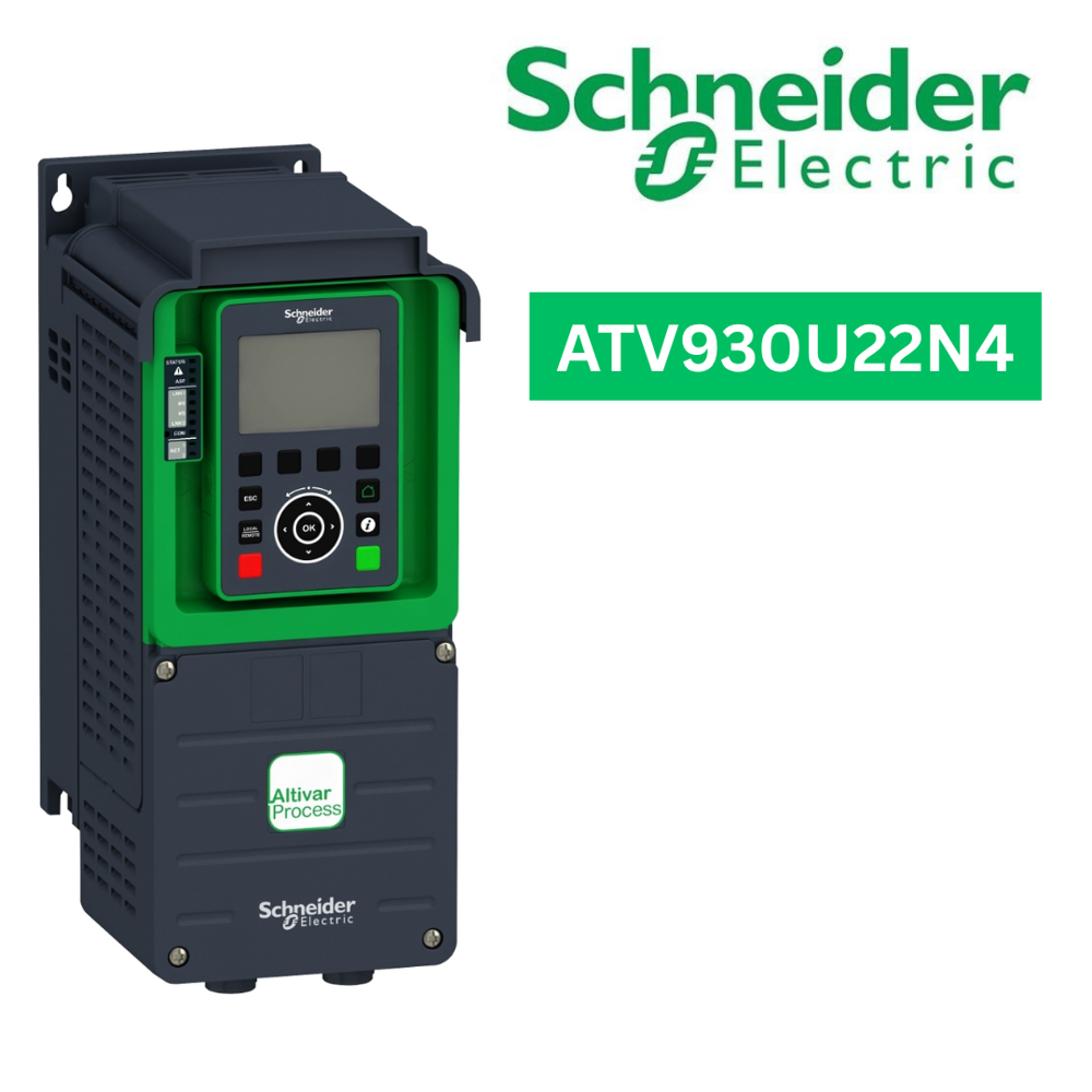 ATV930U22N4-variable speed drive, Altivar Process ATV900, ATV930, 2.2kW, 400 to 480V, with braking unit, IP21