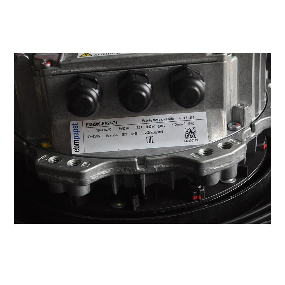 ebmpapst R3G500-RA24-71 M3G150-FF 400V AC 2600W AHU Air Handling Unit Precision Air Conditioner Centrifugal Cooling Fan