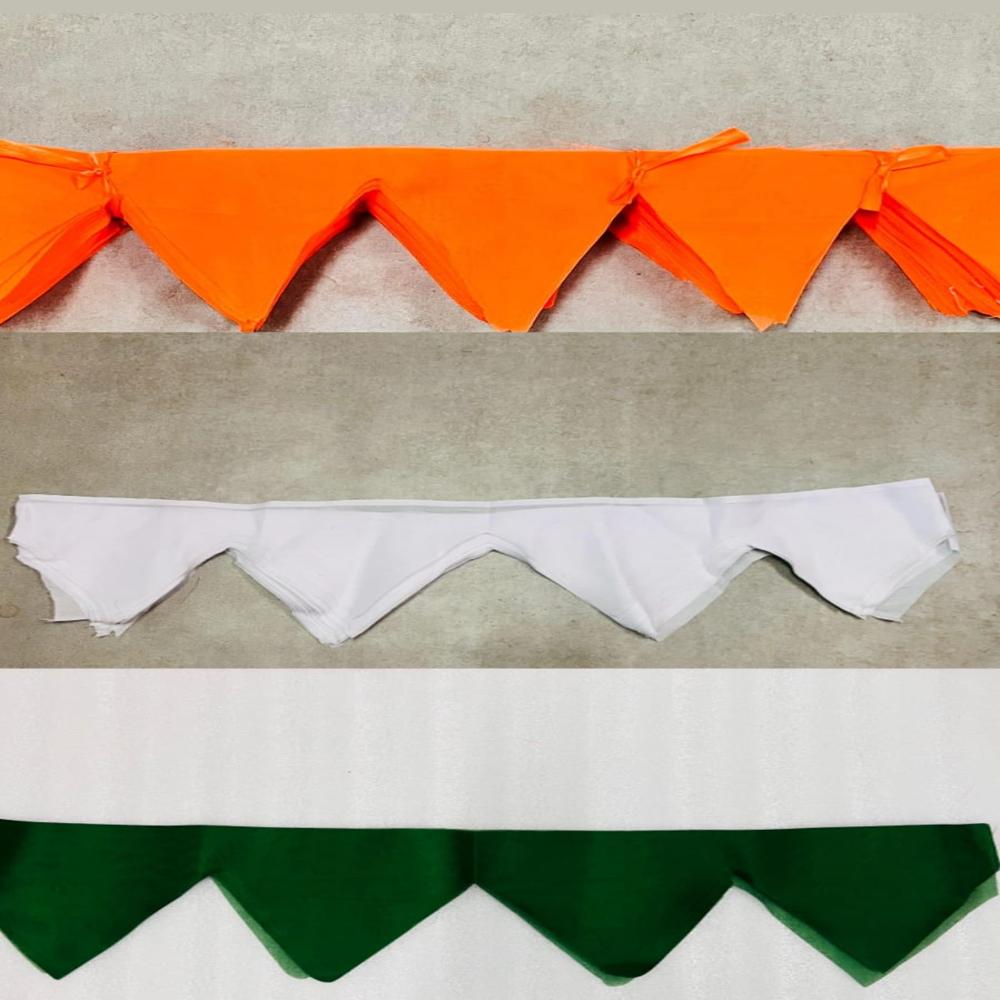 Tiranga Buntings Flag - Material: Cotton