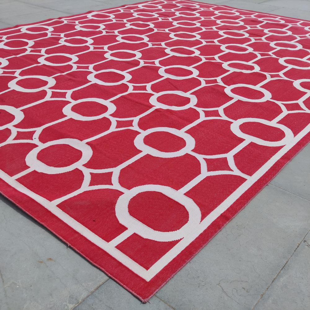 cotton flat weave rug