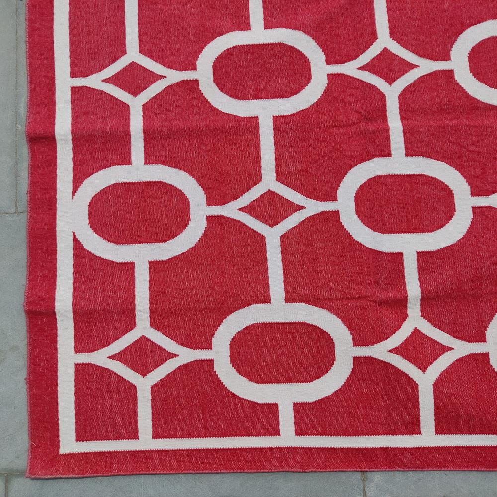 cotton flat weave rug