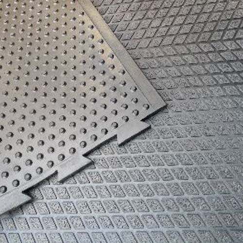 Cow Mat - High-density Rubber Blend, 6ft X 4ft, Black | Anti-slip Textured Surface, 17-25mm Thickness, Excellent Shock Absorption, 100% Waterproof