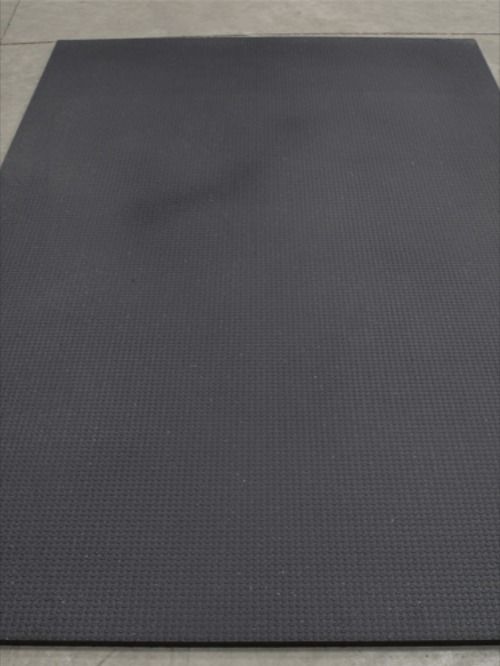 Cow Mat - High-density Rubber Blend, 6ft X 4ft, Black | Anti-slip Textured Surface, 17-25mm Thickness, Excellent Shock Absorption, 100% Waterproof
