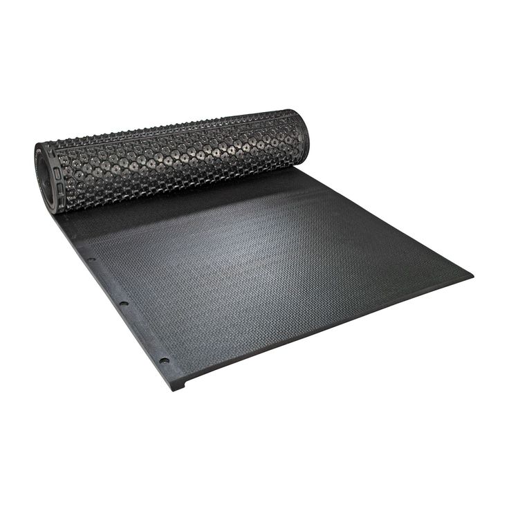 Cow Mat - High-density Rubber Blend, 6ft X 4ft, Black | Anti-slip Textured Surface, 17-25mm Thickness, Excellent Shock Absorption, 100% Waterproof