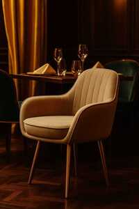 Fabric Dining Chair - Color: White