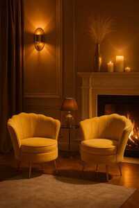 Comfortable Upholstered Chair - Chair Material: Fabric