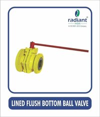 Ptfe Lined Flush Bottom Ball Valve - Color: As Per Requirements