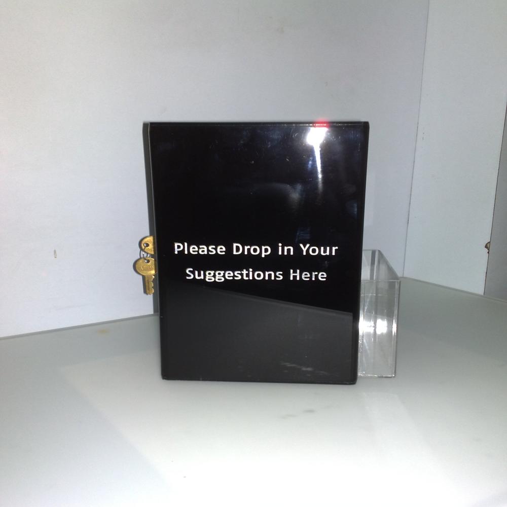 Acrylic donation box