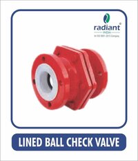 Ptfe Lined Ball Check Valve - Color: As Per Requirements