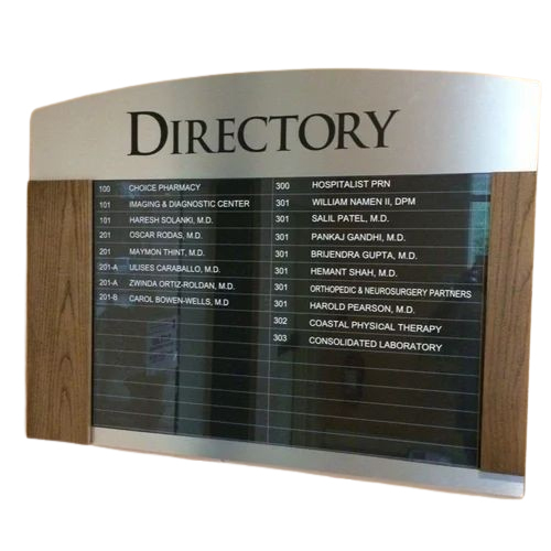 Directory Signage - Body Material: Metal