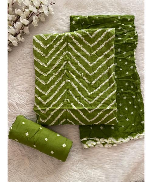 Hand Crafted Kutch Bandhani Dress Material