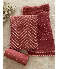 Hand Crafted Kutch Bandhani Dress Material