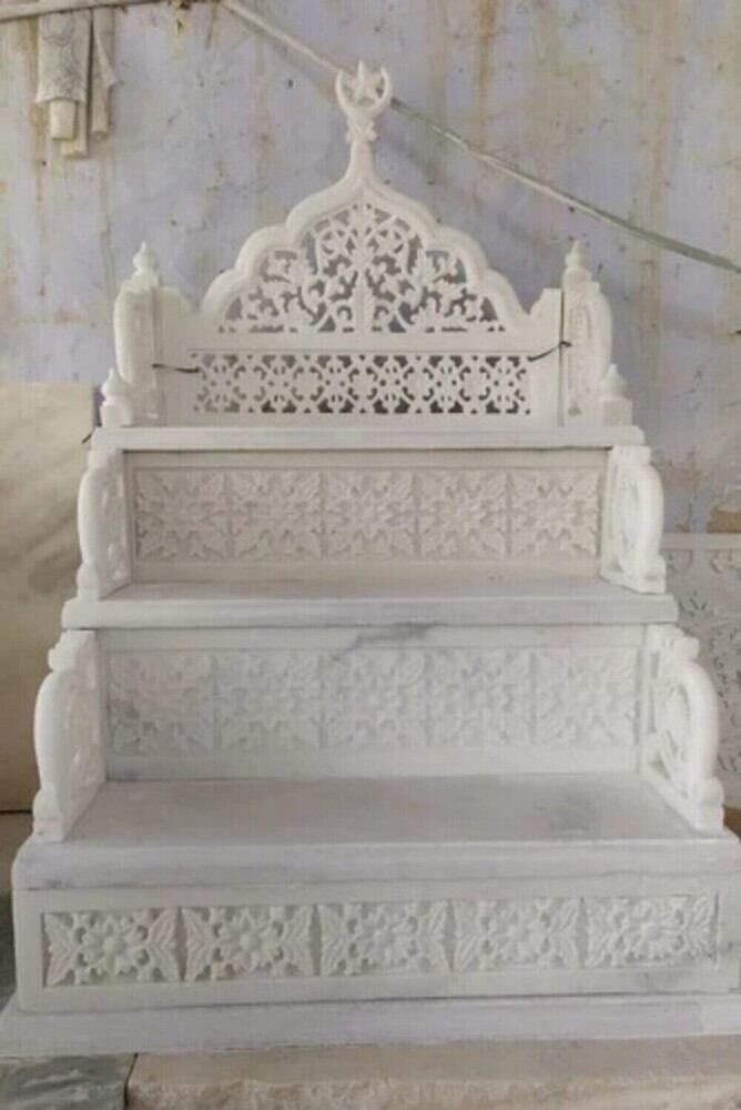 सफेद संगमरमर का मस्जिद मिम्बर