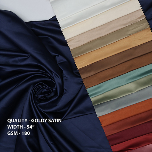 Goldy Satin Fabric - Material: Silk