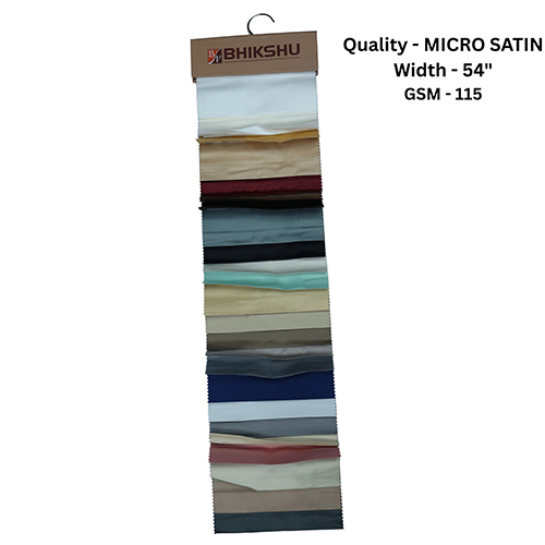 Micro Satin Fabric - Material: Microfiber