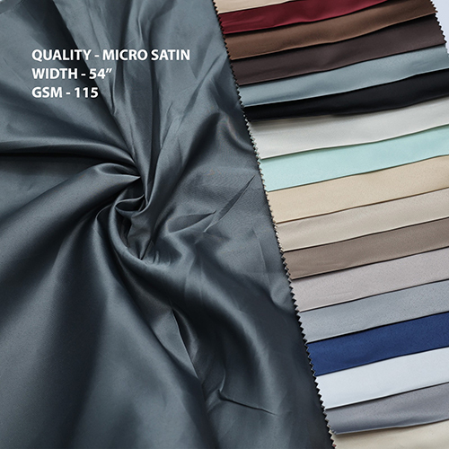 Micro Satin Fabric - Material: Microfiber