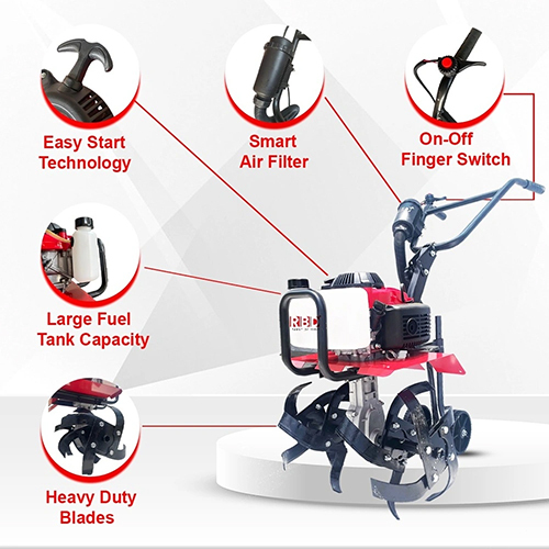 4 Hp 4stroke Mini Weeder - Features: Easy To Operate